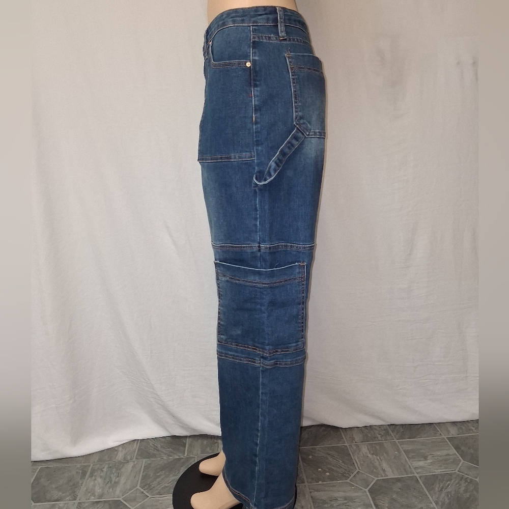 YMI Women's Straight Leg Jeans Blue - Picture 6 of 16